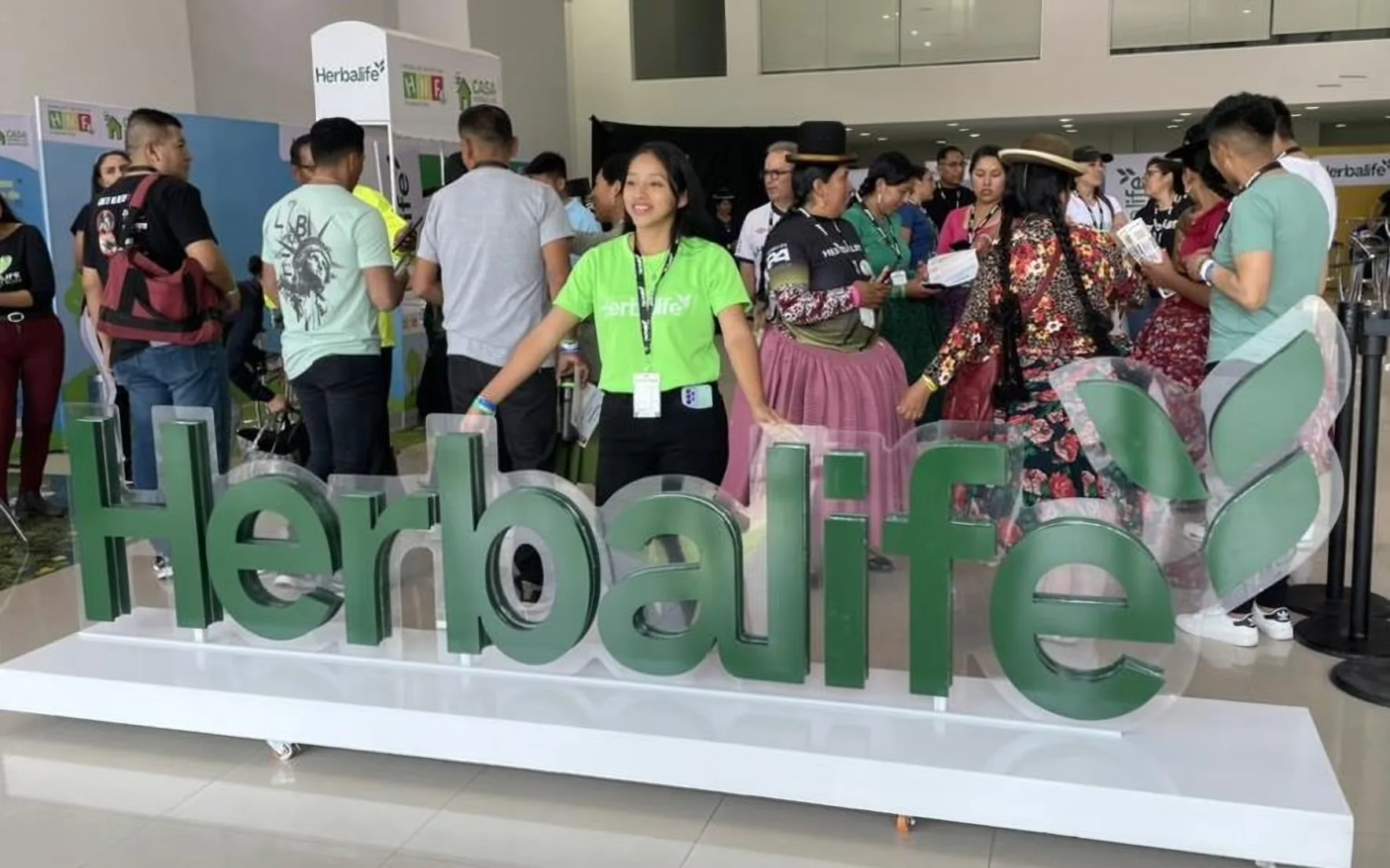 Herbalife sign at an event