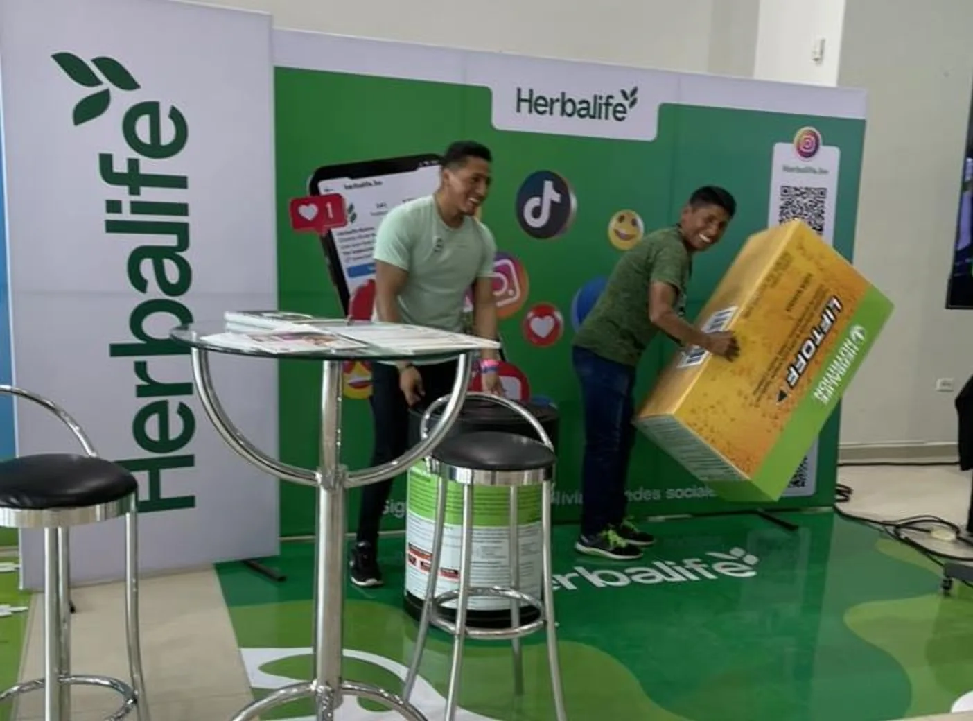 Herbalife booth at an event