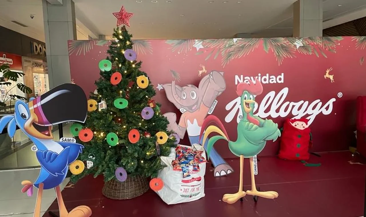 Kellogg's Christmas BTL activation in a shopping mall